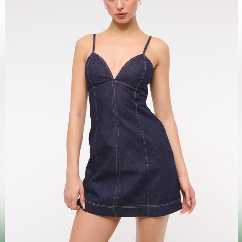 Abercrombie Sweetheart Denim Mini Dress
